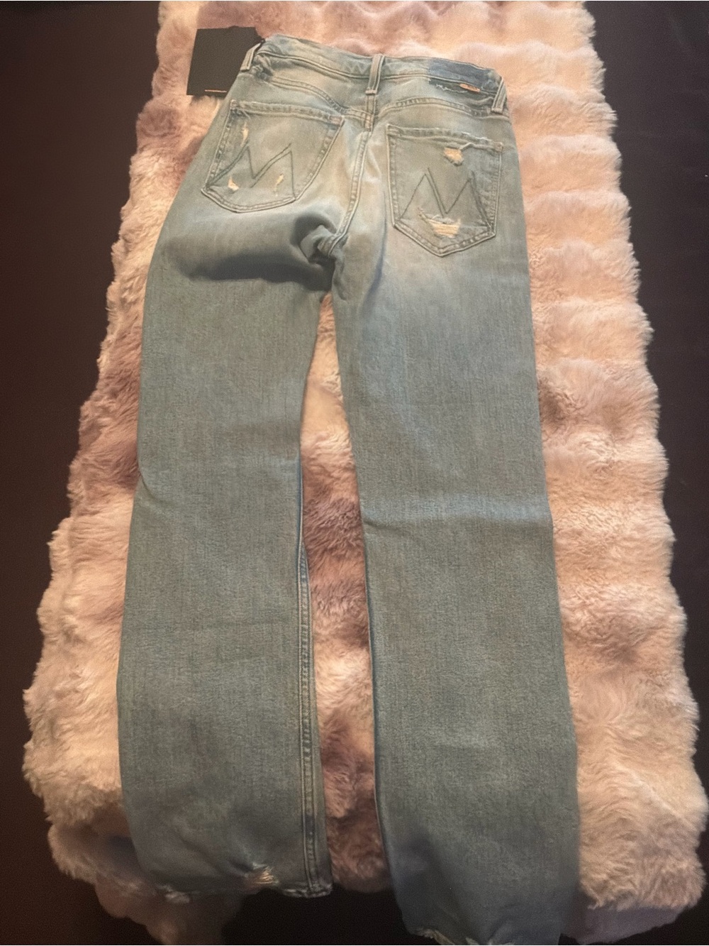 MOTHER high waist, light blue some distressing. - Picture 5 of 6